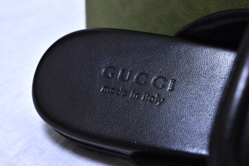 国内正規品】新品 GUCCI ホースビット レザー ミュールサンダル 8