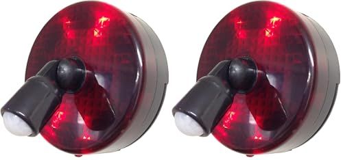 ★新品★リーベックス(Revex) LED センサー ライト 電池式 防雨型人感センサー 防犯 赤いLED アラーム音 スーパーパトピカ SLR100 レッド (× 2) dcf64d60 6,422円