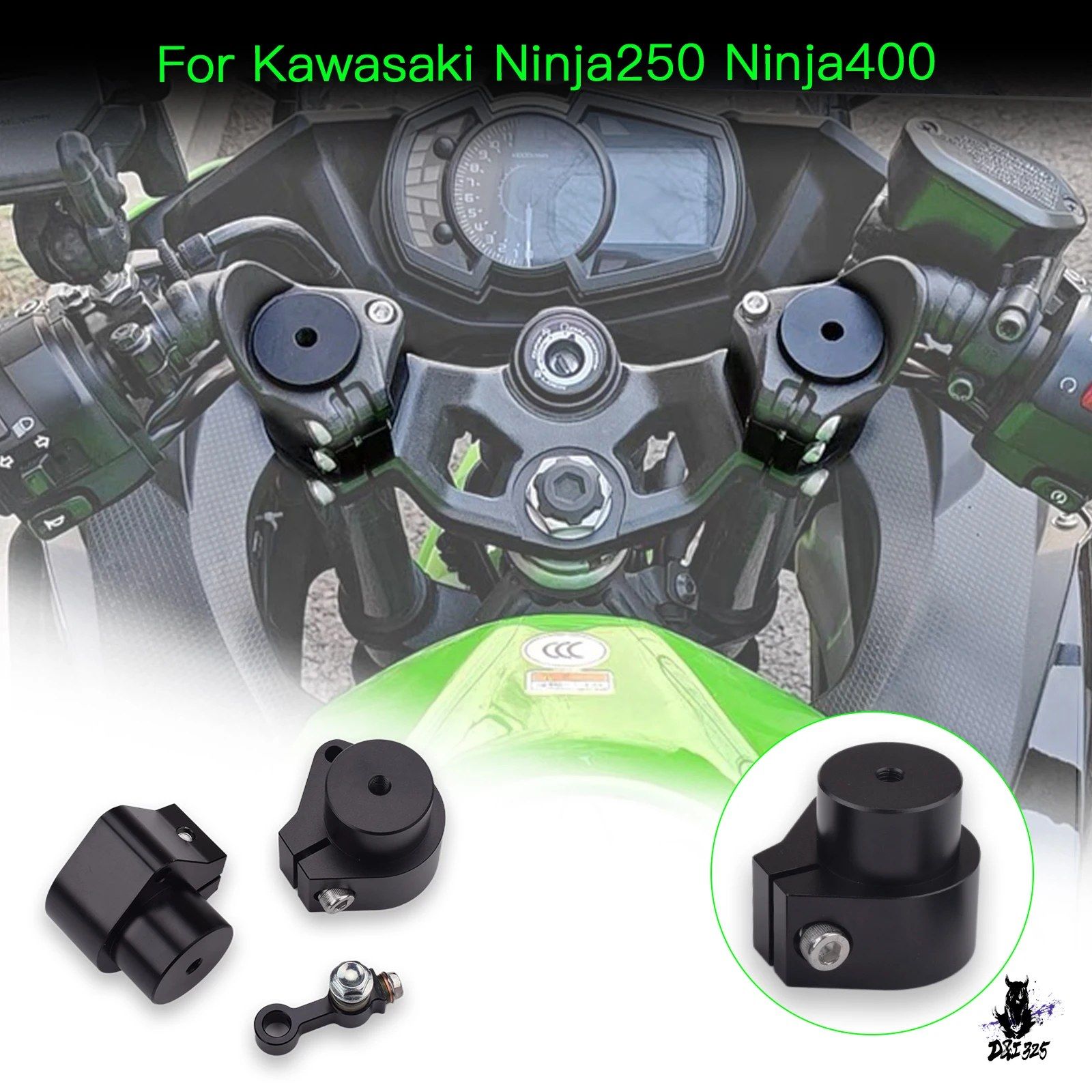 Kawasaki Ninja400/Ninja250 用 ハンドルバーライザー 30mm 高さ増加 7,512円