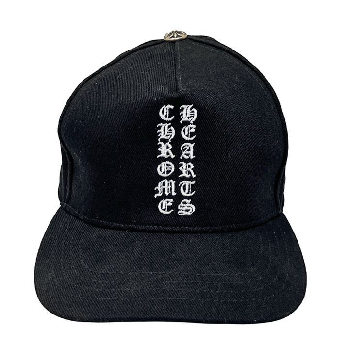 Chrome Hearts クロムハーツ ベースボールキャップ CHロゴ 黒 Chrome Hearts クロムハーツ Vertical Logo Hat CH刺繡 バーティカル