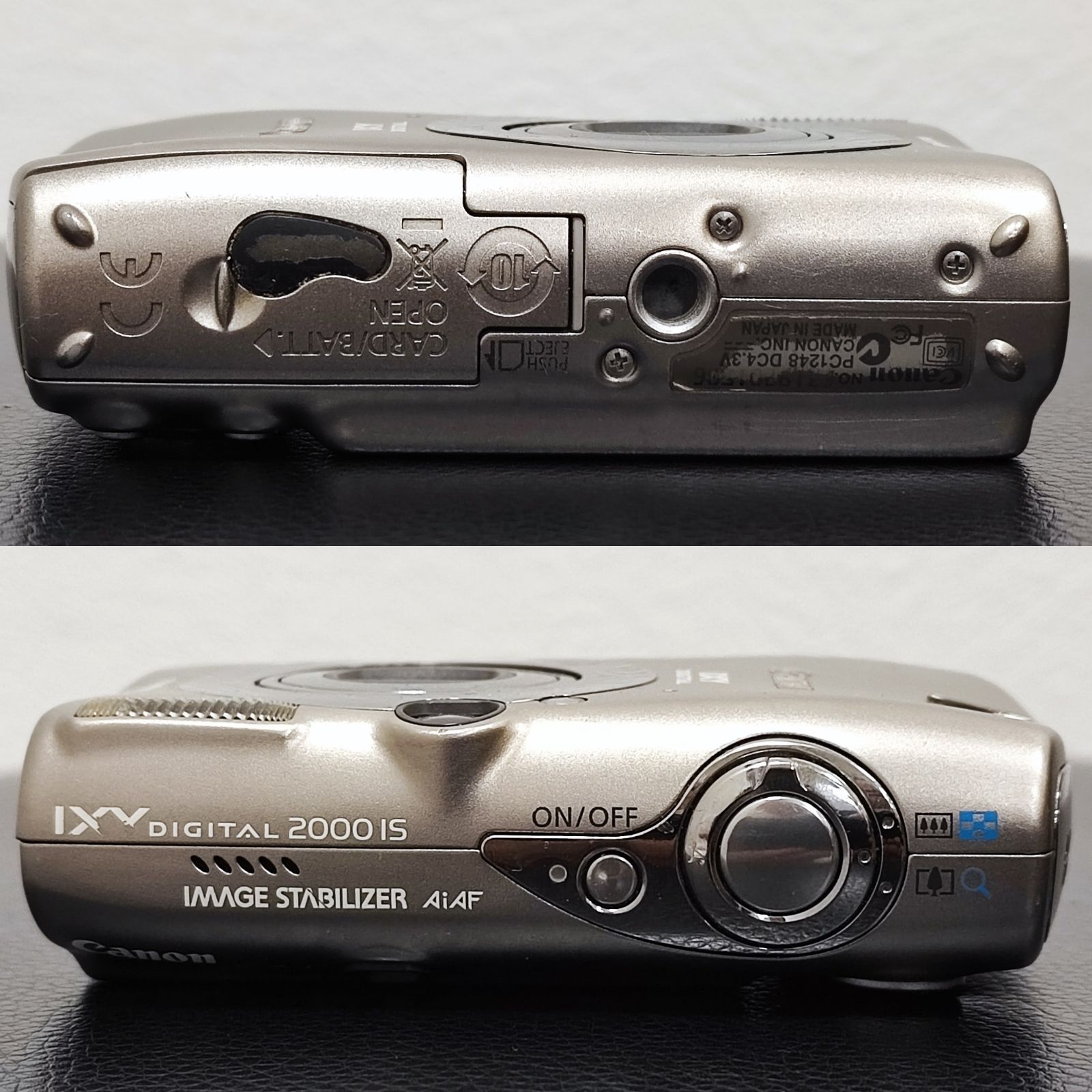 Canon IXY DIGITAL 2000 IS チタンシルバー ジャンク バッテリー・充電