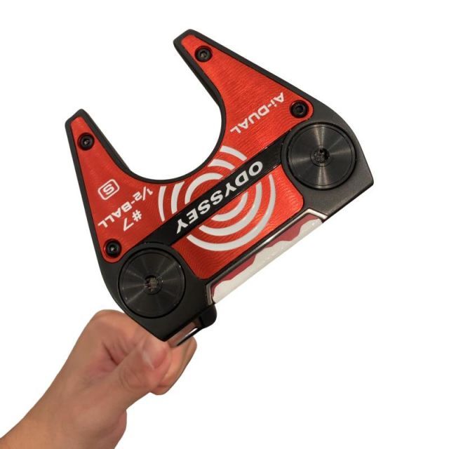 【中古】 オデッセイ Ai-DUAL #7 1/2-BALL S(カスタム) パター PT 純正特注シャフト (フレックスその他) メンズ 男性用 右利き 右用 Bランク ゴルフクラブ
