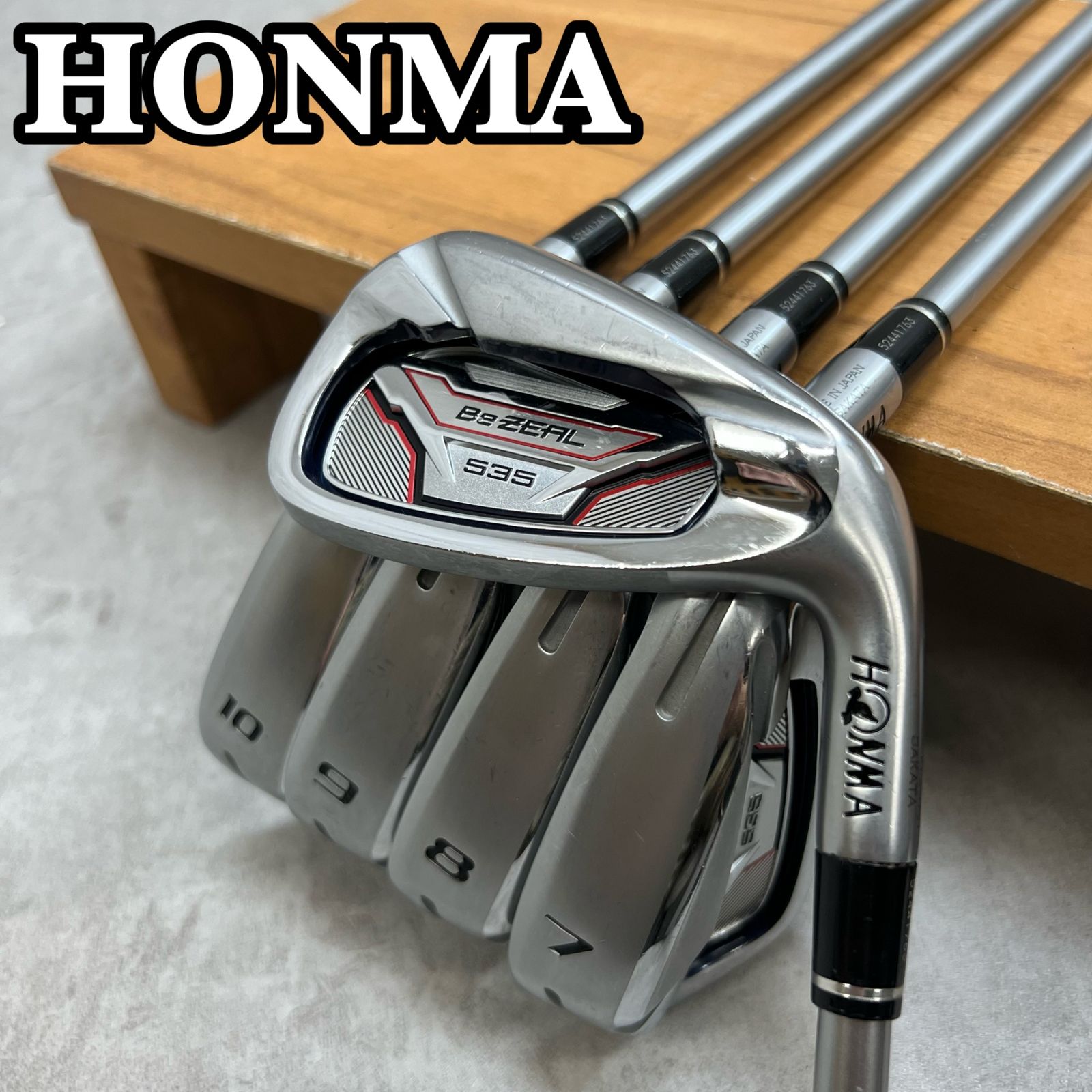 ホンマゴルフ BeZEAL 535 メンズゴルフ アイアン5本セット カーボン SR 右利き用 HONMA GOLF ビジール