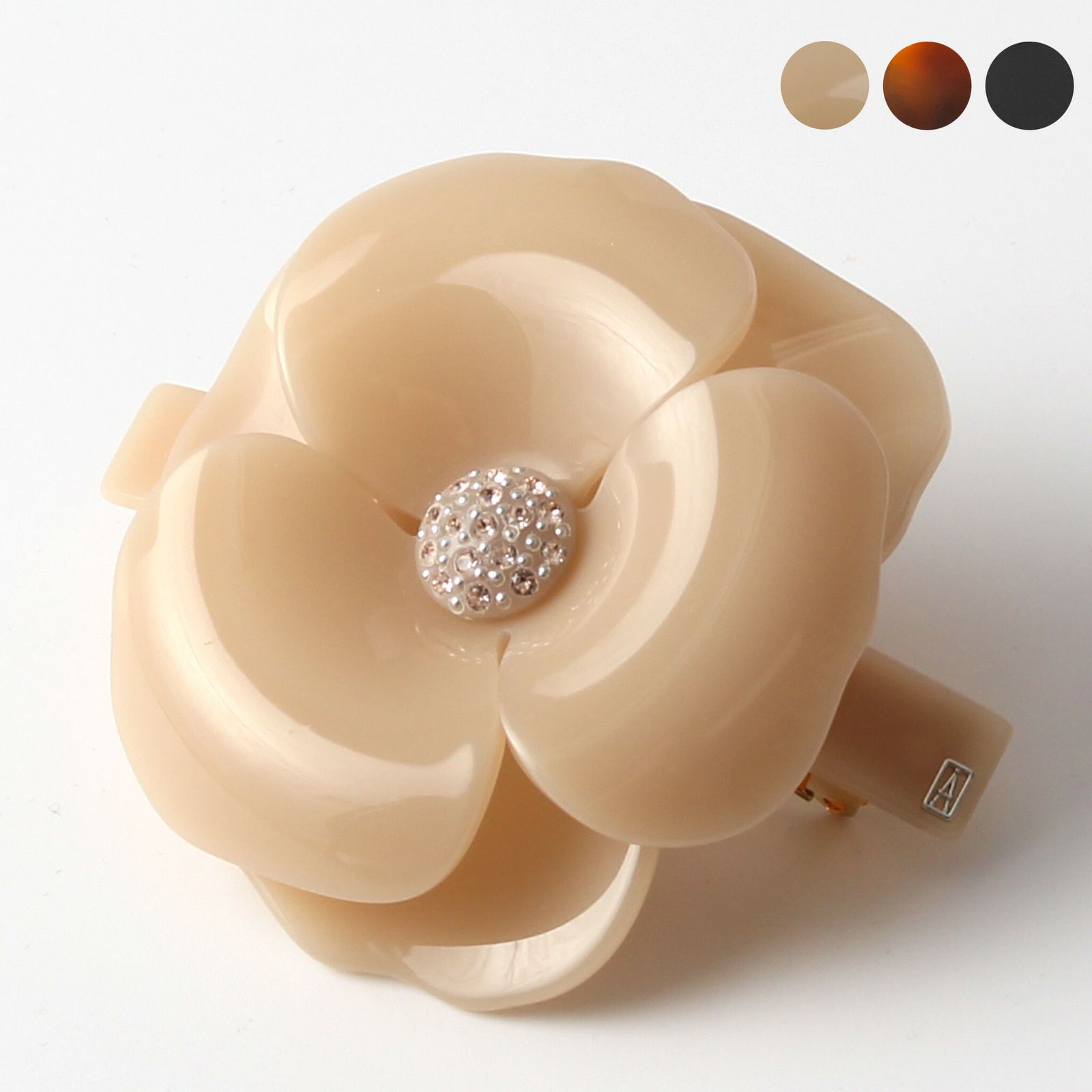 アレクサンドル ドゥ パリ ALEXANDRE DE PARIS バレッタ LES CAMELIAS CAMELIAS CLASSIQUES BARRETTE [カメリア] レディース 8cm AA8-11886-18 14,308円