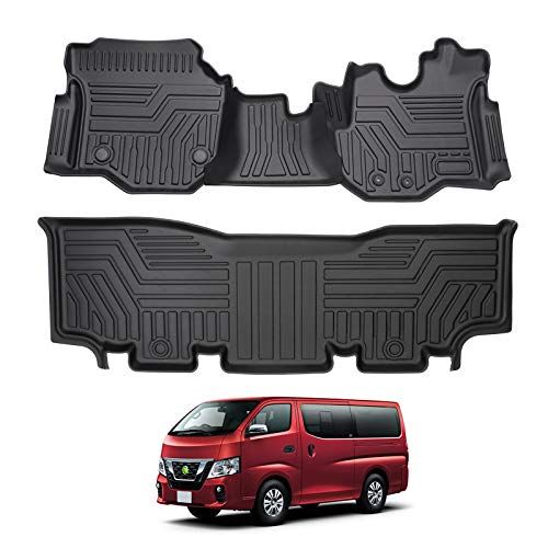 Cartist ニッサン NV350 キャラバン E26系 フロアマット カーマット セカンドマット CARAVAN E26 2012-2022年に適用 防水 滑り防止 耐汚れ 立体 3Dフロアマット 抗菌効果 TPE素材 カスタムパーツ 車 5a5e92d7