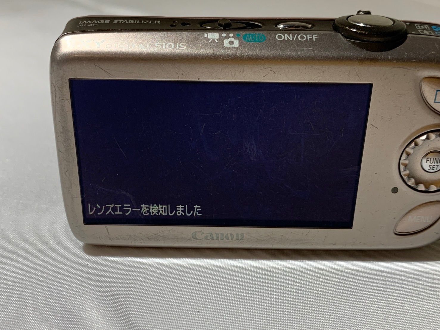 3611 Canon IXY DIGITAL 510IS ピンク ジャンク品 デジカメ【ネ