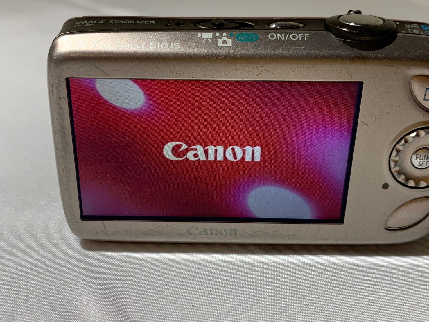 3611 Canon IXY DIGITAL 510IS ピンク ジャンク品 デジカメ【ネ