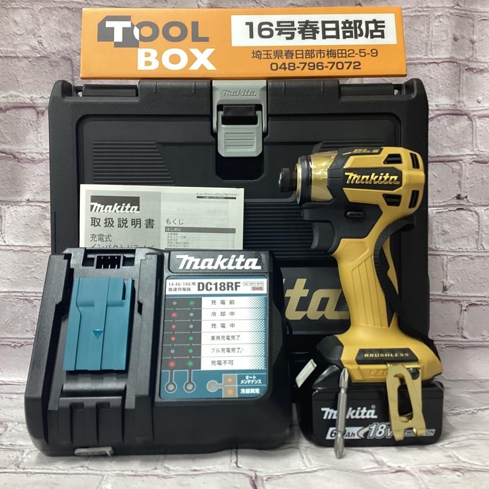 【未使用】makita/マキタ TD173DZPY 充電式インパクトドライバ限定色(バッテリ1個、充電器、ケース付)【201】 32,435円
