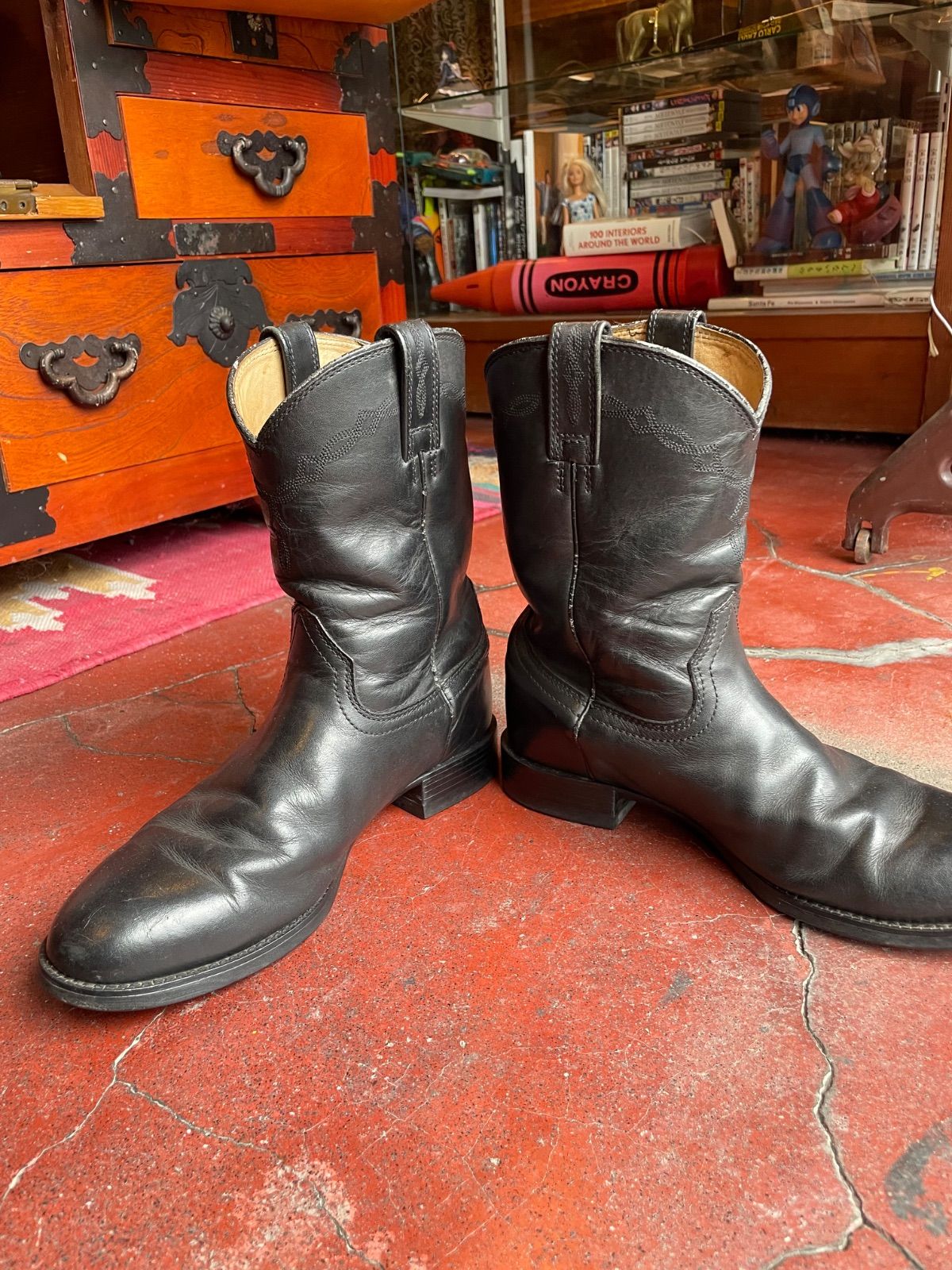 ARIAT ペコス(ロパー)ブーツ(ブラック・US8.5D/25.5cm相当) 8