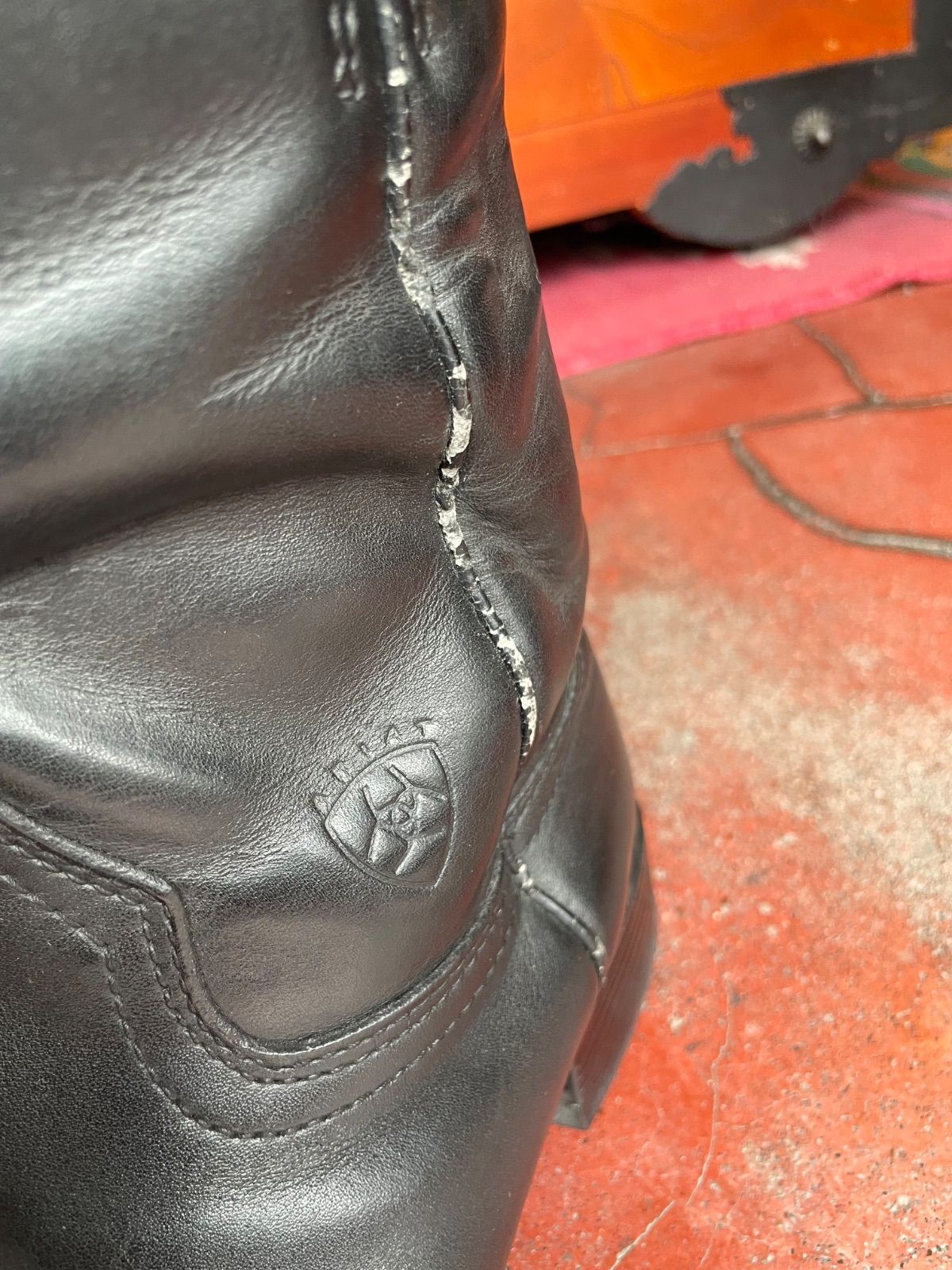 ARIAT ペコス(ロパー)ブーツ(ブラック・US8.5D/25.5cm相当) 10