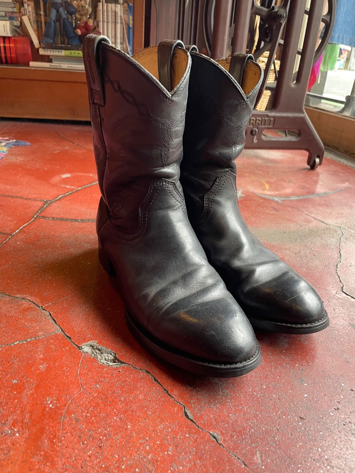 ARIAT ペコス(ロパー)ブーツ(ブラック・US8.5D/25.5cm相当) 2