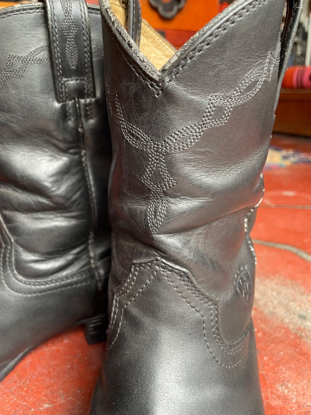 ARIAT ペコス(ロパー)ブーツ(ブラック・US8.5D/25.5cm相当) 9