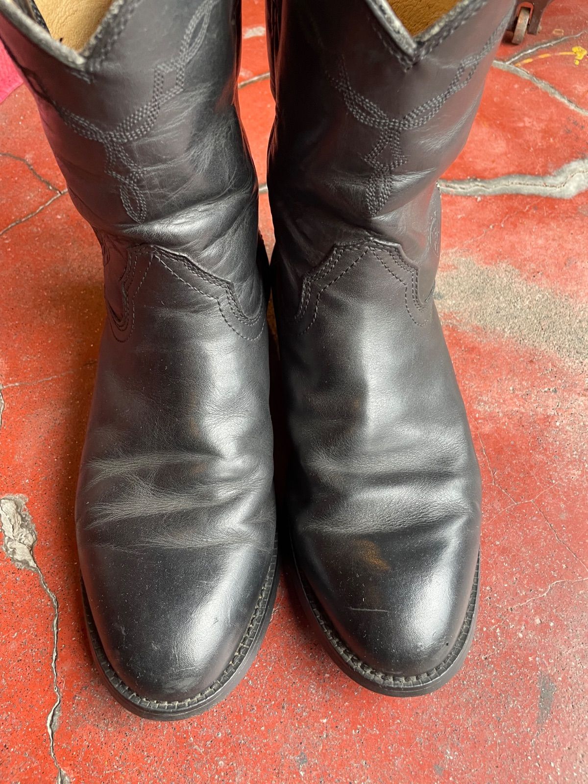 ARIAT ペコス(ロパー)ブーツ(ブラック・US8.5D/25.5cm相当) 3
