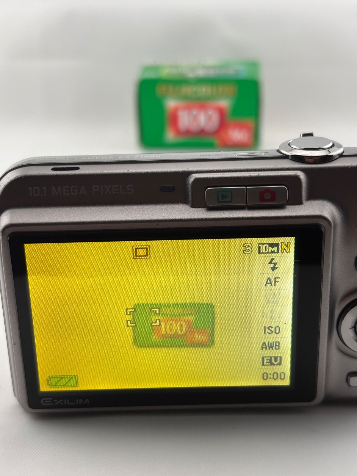 2133【動作確認済み】 CASIO EXILIM EX-Z1080 シルバー カシオ