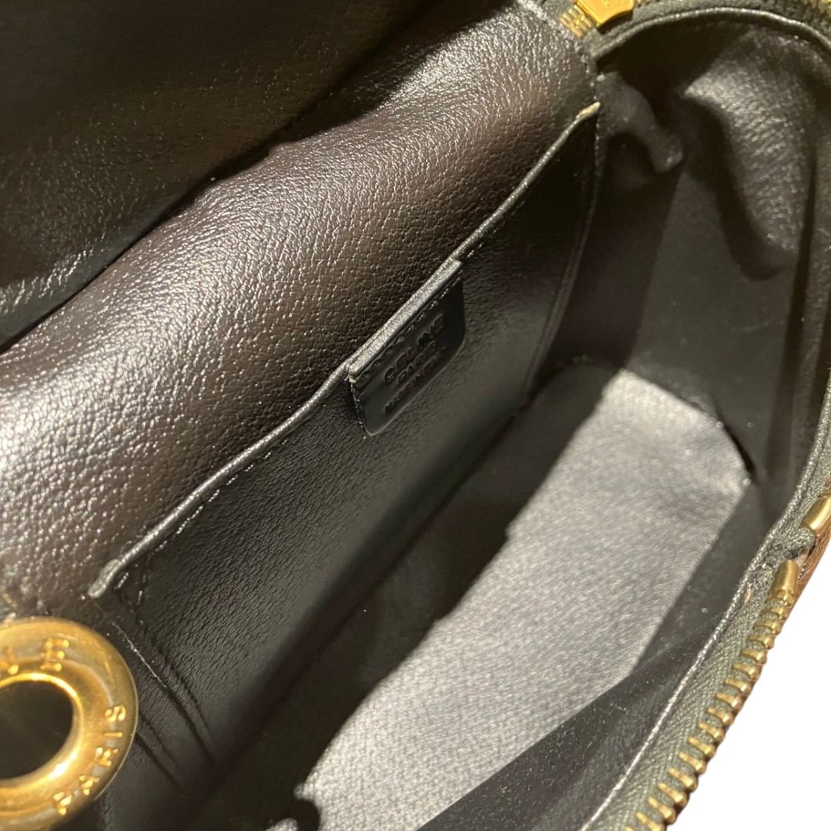 セリーヌ CELINE バニティバッグ マカダム 化粧ポーチ PVC レディース
