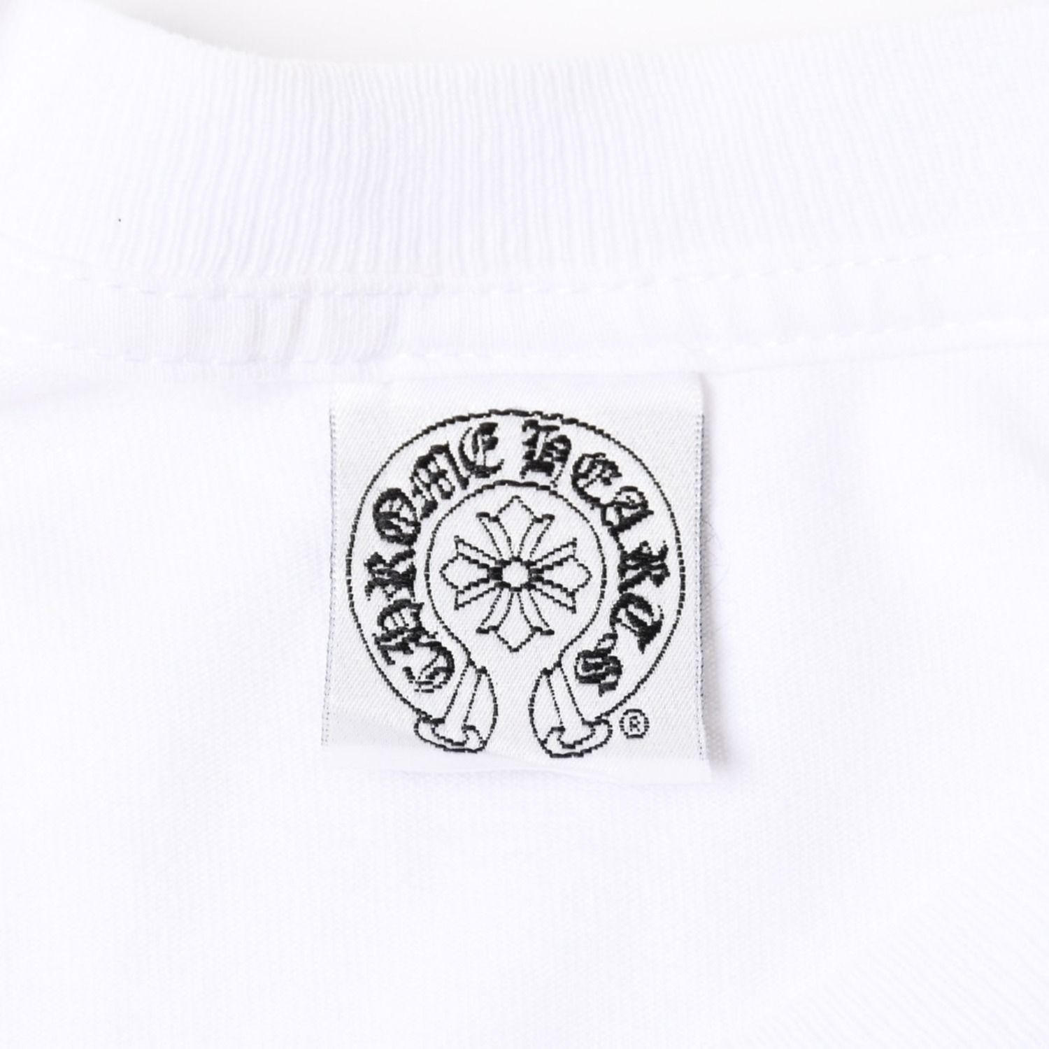 【最高級/USA製】クロムハーツ ベビー ロンパース 刺繍 フレア 白 70 CHROME HEARTS クロムハーツ 半袖Tシャツ サイズS BSフレア ヴァイン