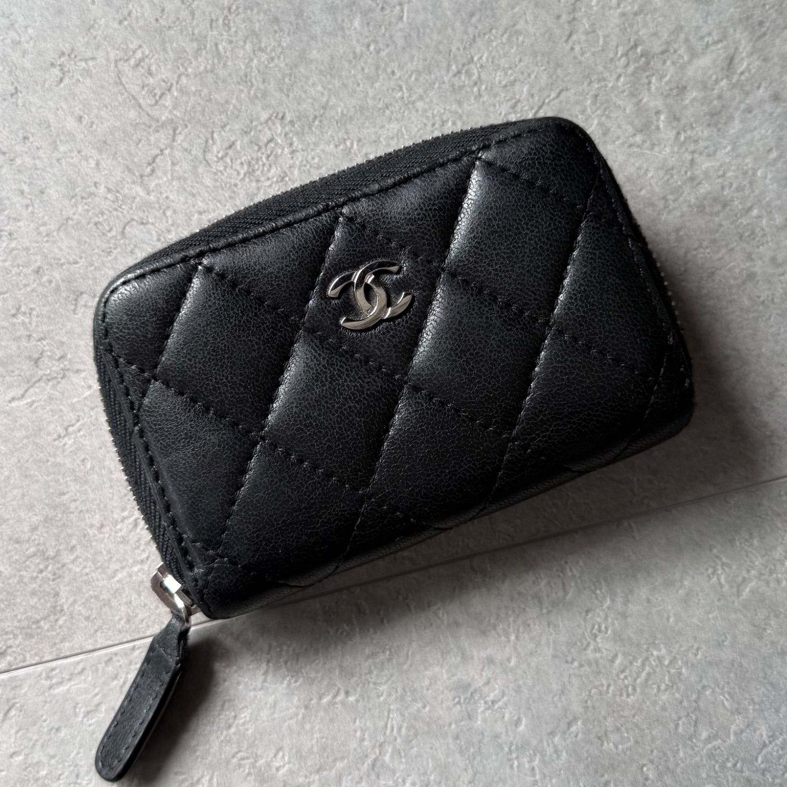 CHANEL シャネル マトラッセ コインケース カードケース ラウンド