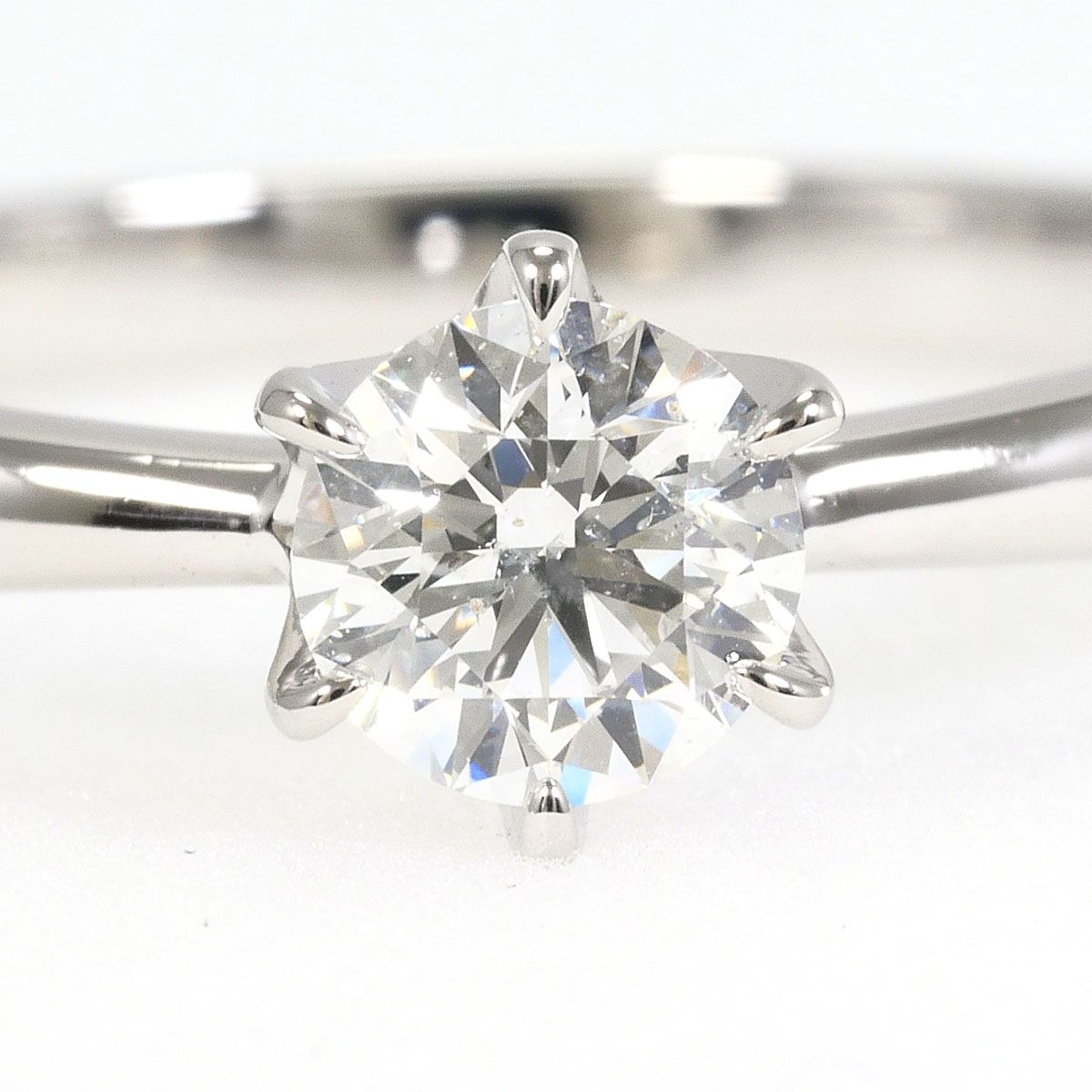 PT900/プラチナ リング・指輪 10号 ダイヤモンド 0.343ct SI2 鑑定書