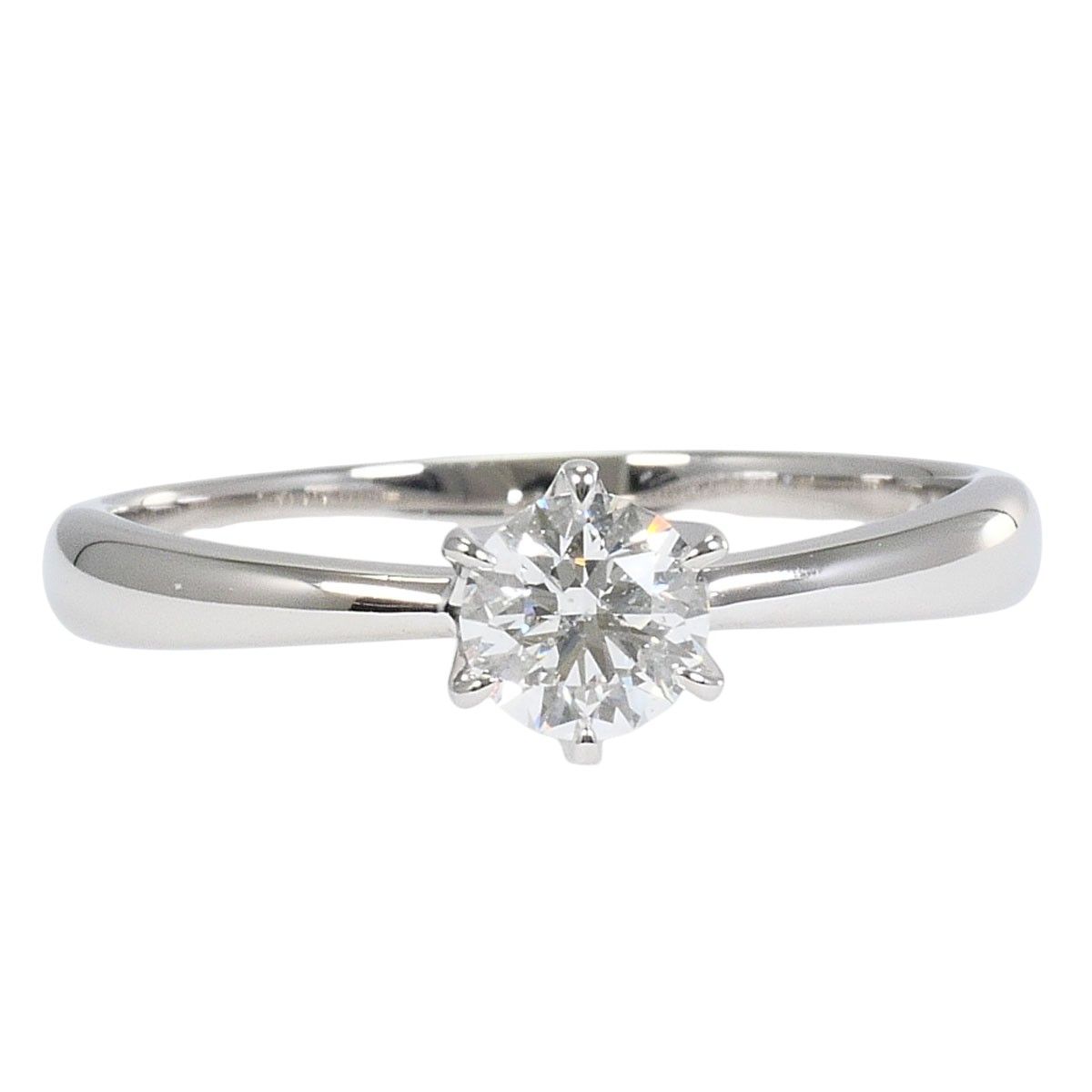 PT900/プラチナ リング・指輪 10号 ダイヤモンド 0.343ct SI2 鑑定書