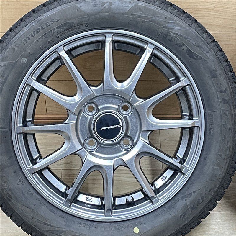 155/65R14 ブリヂストン VRX2 2021年製 ☆ 軽 軽自動車 等 エアベルグ