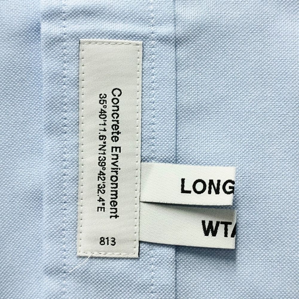WTAPS ダブルタップス 26SS BD / SS / CTPL. OXFORD 半袖シャツ ブルー