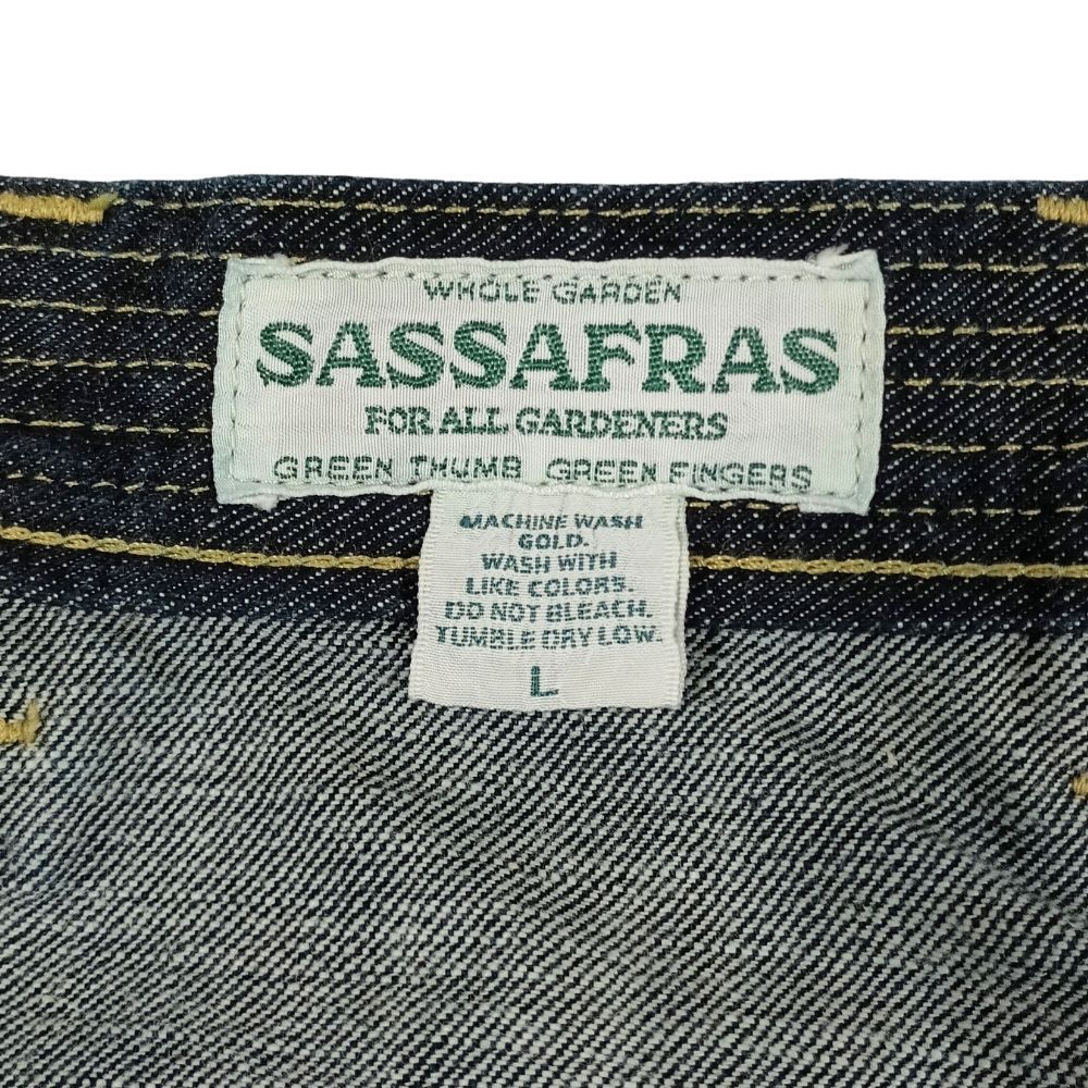 ササフラス　デニムショーツ　M SASAFRAS ササフラス フォールリーフ デニム ショーツ ショートパンツ