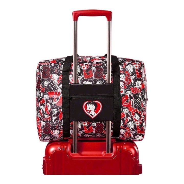 Betty Boop ベティちゃん トラベルバッグ キャリーオンバッグ 総柄 大