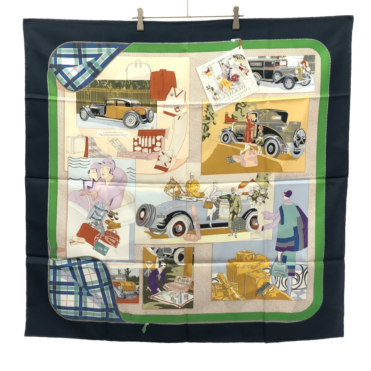 HERMES エルメス カレ90 Confort en Automobile 自動車の快適 スカーフ