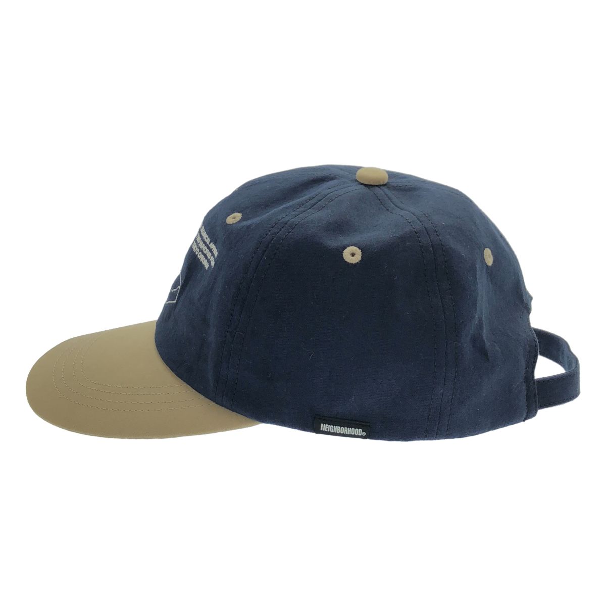 NEIGHBORHOOD メッセージキャップ ネイビー NEIGHBORHOOD ネイバーフッド 26SS BICOLOR DAD CAP バイカラーダッド