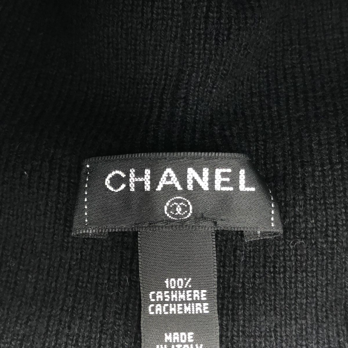 CHANEL シャネル ココマーク カシミヤビーニーニットキャップ ブラック