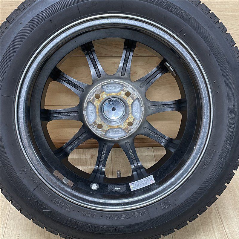 155/65R14 ブリヂストン VRX 2019年製 ☆ 軽 軽自動車 等 エクシーダ