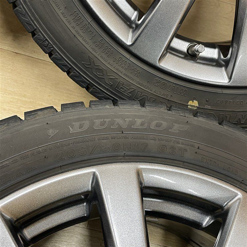 205/50R17 ダンロップ WM02 2023年製 ☆ ボルボ V40 等 スパルコ 7-17+