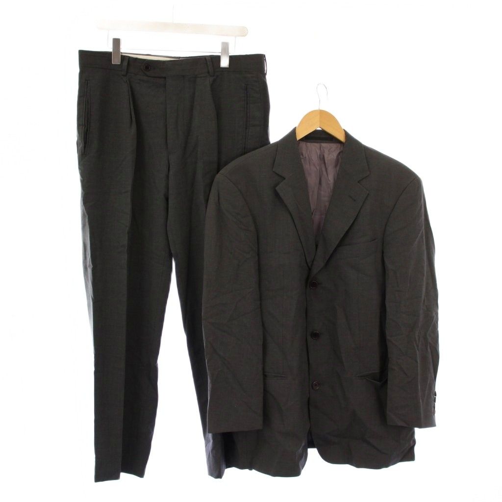美品⭐︎HUGO BOSS セットアップスーツ ブラック Super100 36R ヒューゴボス HUGO BOSS Super100 シングルスーツ セットアップ