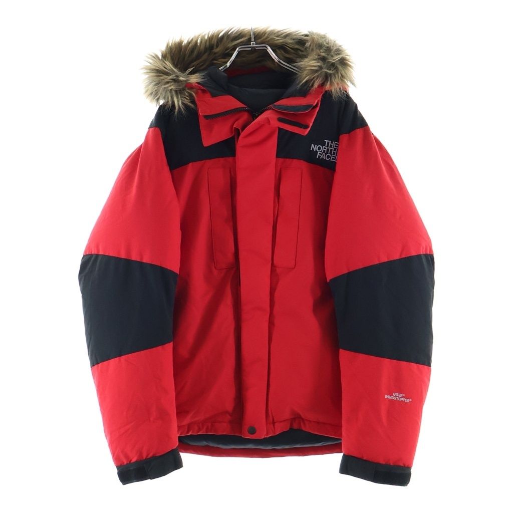 THE NORTH FACE (ザノースフェイス) POLAR JACKET ポーラージャケット ナイロン フーデッドダウンジャケット レッド ND91704R