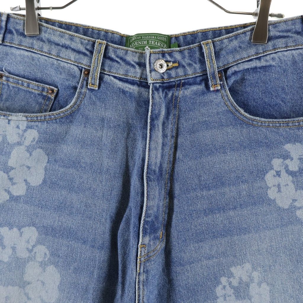 DENIM TEARS (デニムティアーズ) LASER WREATH DENIM SHORT ショート
