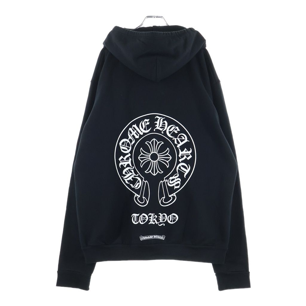 クロムハーツ 東京限定バックホースシュープリントジップアップパーカー CHROME HEARTS (クロムハーツ) SWTSHRT HD ZIP 東京限定 バックホース