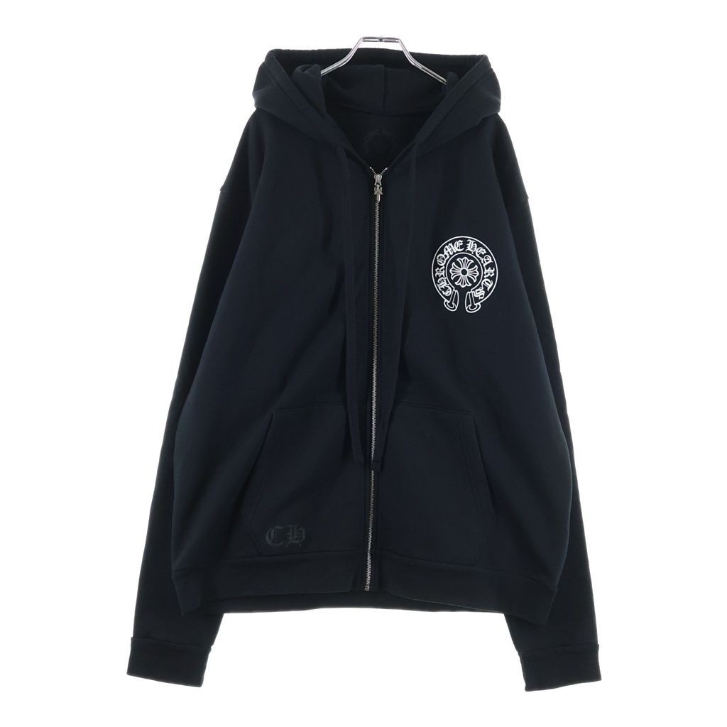 クロムハーツ 東京限定バックホースシュープリントジップアップパーカー CHROME HEARTS (クロムハーツ) SWTSHRT HD ZIP 東京限定 バックホース