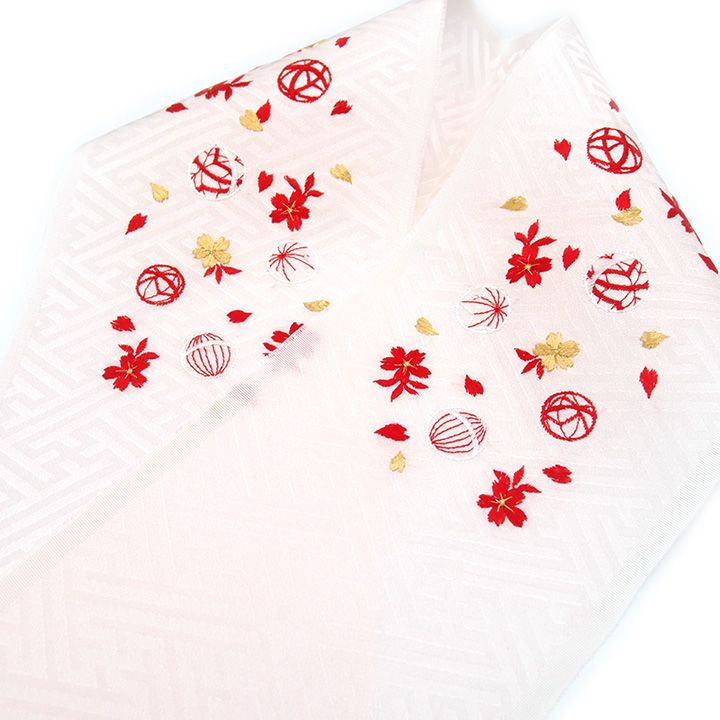 七五三着物 半衿 桜 着物 刺繍 半衿 振袖 刺繍 半襟 成人式 卒業式