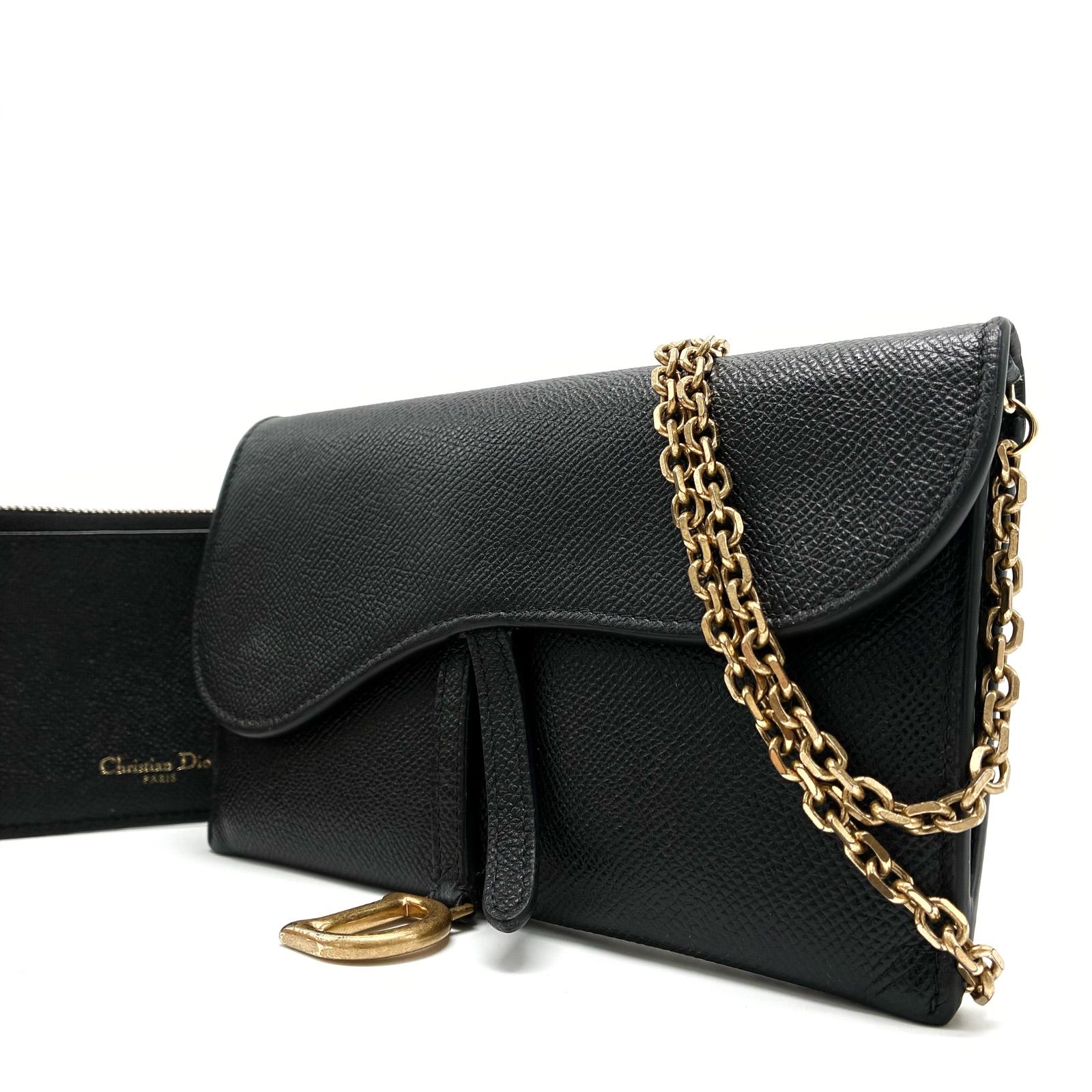 美品 Christian Dior クリスチャン ディオール サドル チェーン
