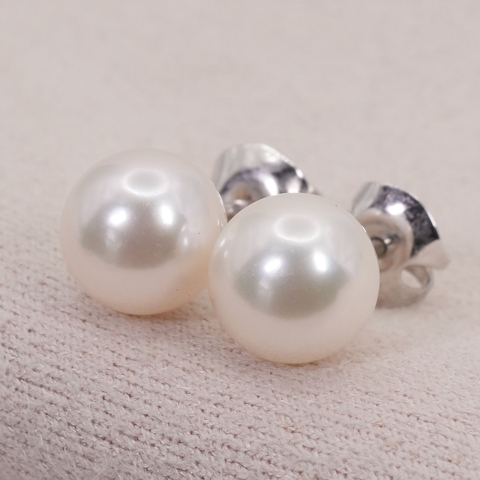 ミキモト　フープピアス k18 パールピアス　あこや真珠　美品 7.9mm ミキモト K18WG アコヤ パール ピアス /25-809 - メルカリ