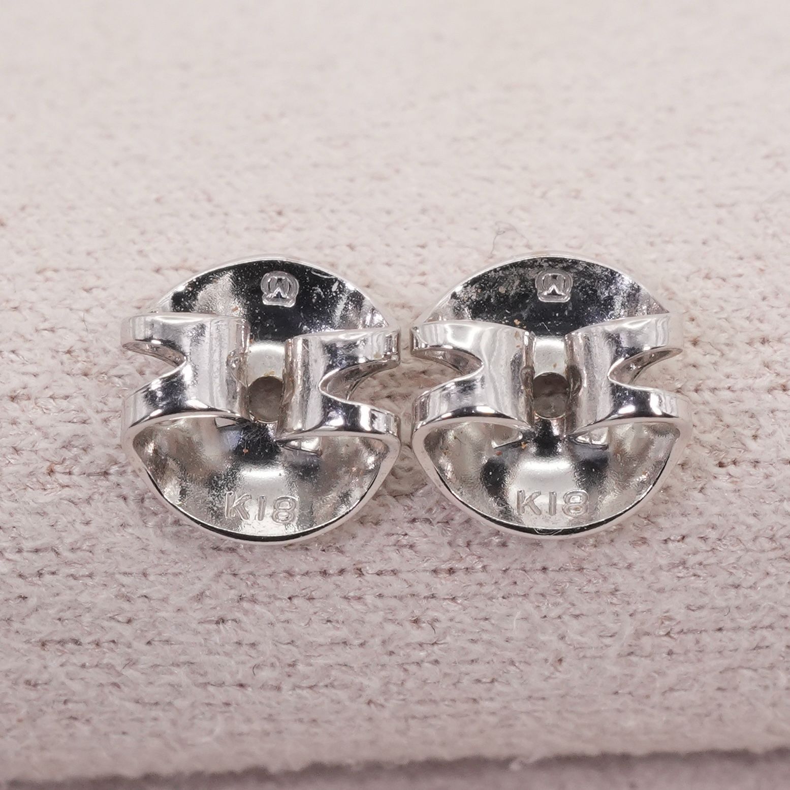 7.9mm ミキモト K18WG アコヤ パール ピアス /25-809 - メルカリ