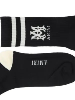 AMIRI】アミリ MA ストライプ ソックス ブラック 靴下 新品 - メルカリ