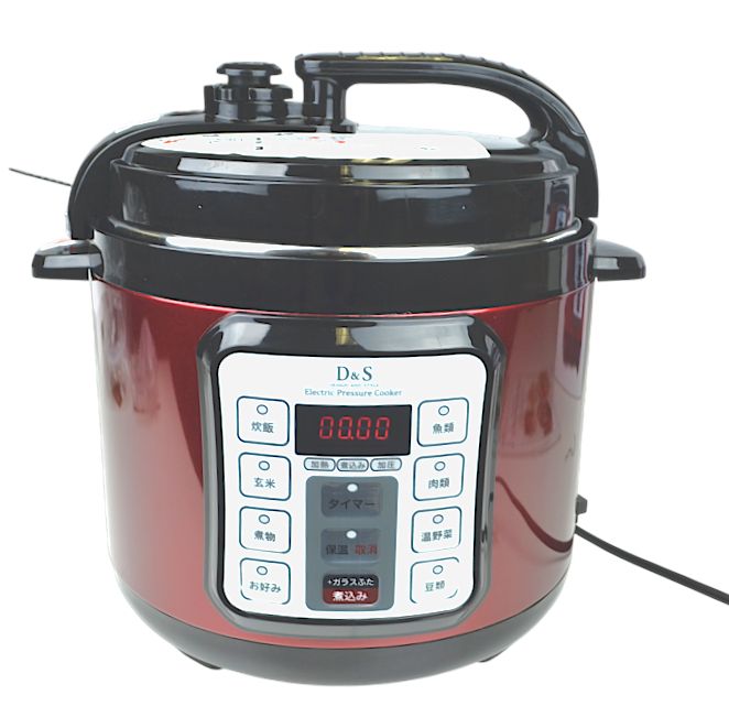 未使用 D&S 家庭用マイコン電気圧力鍋 STL-EC50R レッド 4.0L - メルカリ