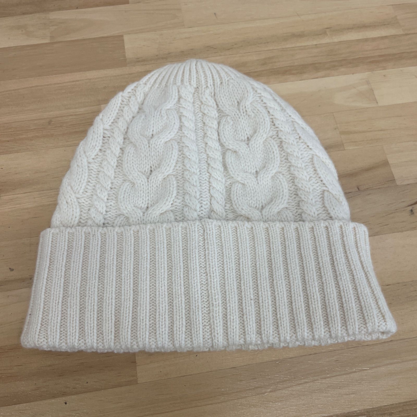 モンクレール MONCLER ニット帽 アイボリー 管理番号SC973 - メルカリ