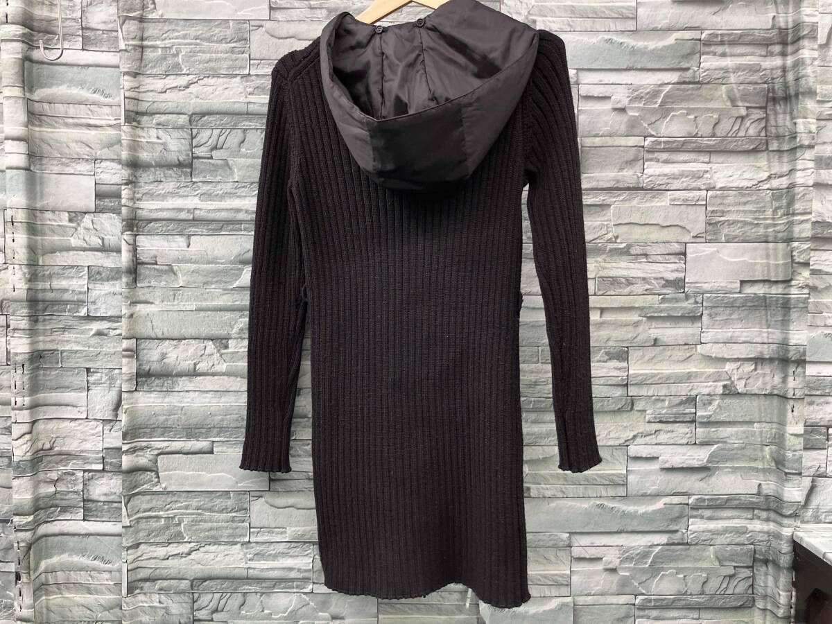 MAX MARA/ナガソデジレー/ロングニット-knitジレー 毛 ブラック/S 