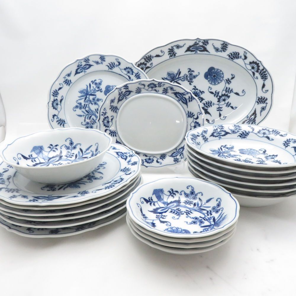 【Blue Danube】食器まとめ　プレート ブルーダニューブ Blue Danube ブルーダニューブ ブルーオニオン プレート ボウル 20点