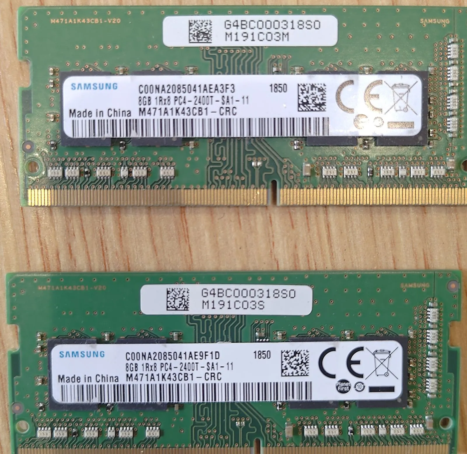 Samsung 8GB DDR4-2666V 4枚セット 企劃32GB Samsung 8GB DDR4-2666V 4