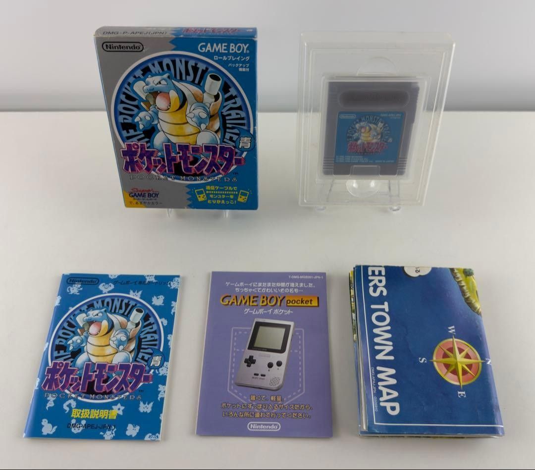 ポケットモンスター 青 バーコードなしゲームボーイ ソフト 箱・説明書