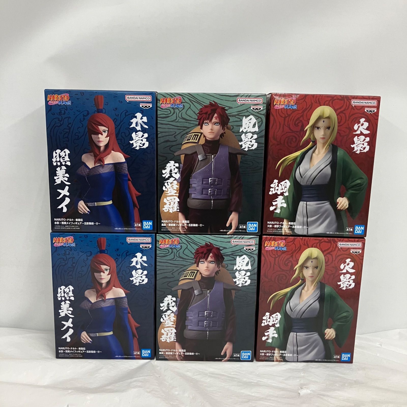 【匿名配送】NARUTO ナルト 五影集結 フィギュア まとめ売り 36点 未開封 NARUTO 疾風伝 ナルト 五影集結 フィギュア 6個セット LF9521
