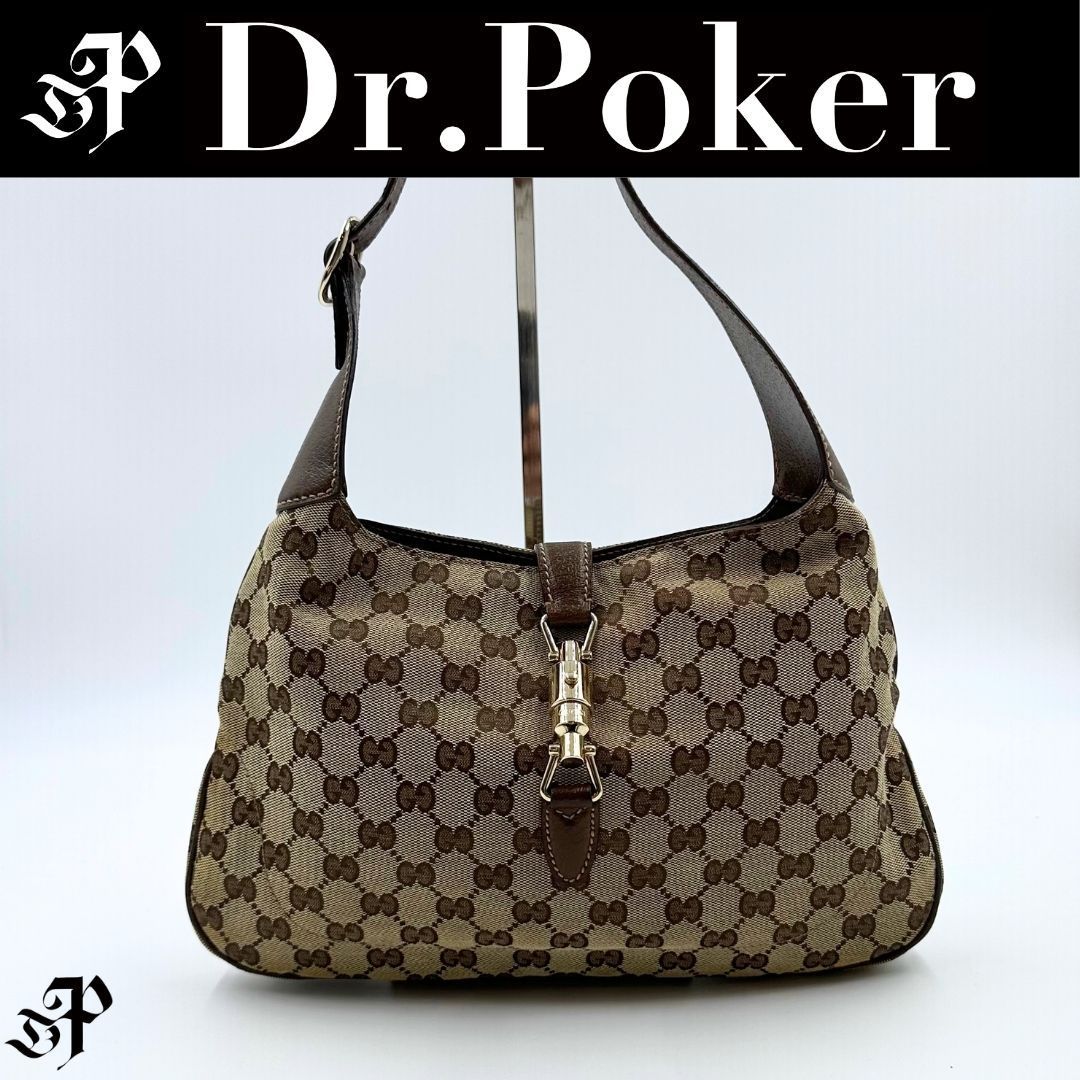 美品】Gucci GGキャンバス ニュージャッキー ワンショルダーバッグ